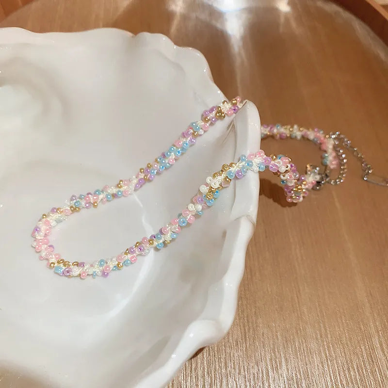 Titanium Steel Rice Bead Necklace - V.I.P Digital Presence