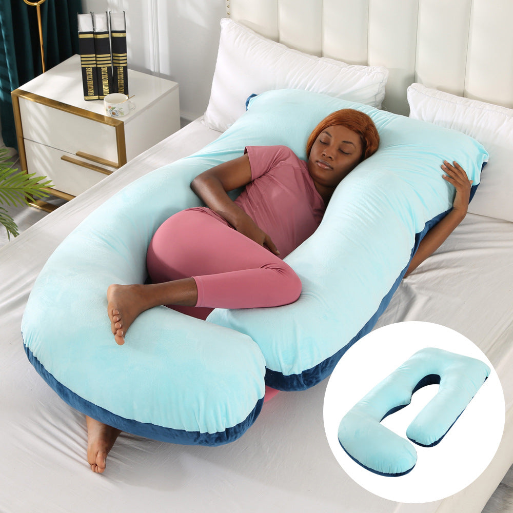 Pregnant women's pillow waist protection side sleeping slope pillow J-shaped pregnancy sleeping pillow - V.I.P Digital Presence
