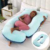 Pregnant women's pillow waist protection side sleeping slope pillow J-shaped pregnancy sleeping pillow - V.I.P Digital Presence