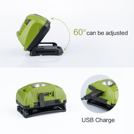 CREE 5W LED Body Motion Sensor Headlamp Mini Headlight Rechargeable Outdoor Camping Flashlight Head Torch Lamp With USB Charging - V.I.P Digital Presence