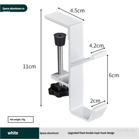 Portable student backpack hook, office desk mobile headphone hook, table side umbrella hook Hook storage - V.I.P Digital Presence