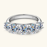 3.6 Carat Moissanite 925 Sterling Silver Ring - V.I.P Digital Presence
