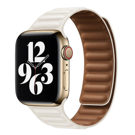 Suitable For iwatch8 Watchband S7 SE 6/5/43 Magnetic Suction New Leather Loopback Chain Apple Watch Wristband - V.I.P Digital Presence