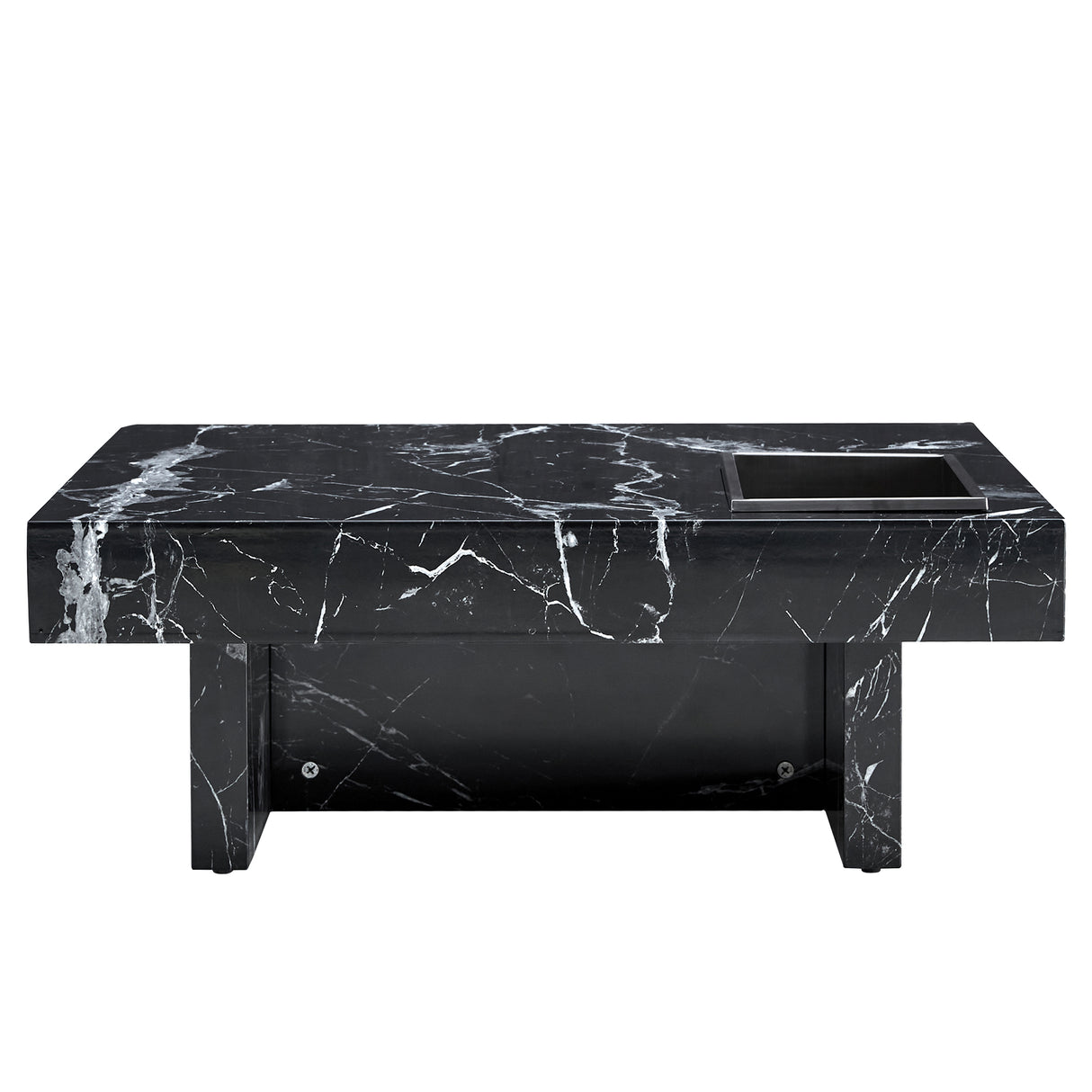 A modern and practical coffee table made of MDF material with black patterns - V.I.P Digital Presence