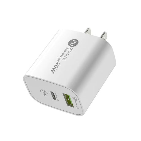 PD12W charger 5V 2.4A European, American and British standard charging head Type-C adapter PD+USB charging head - V.I.P Digital Presence