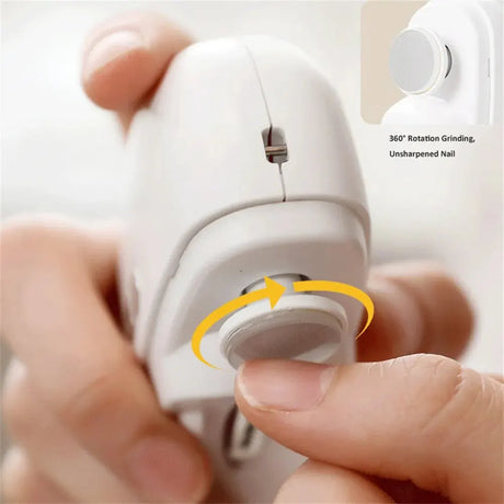 2 In 1 Electric Nail Clippers Manicure Anti-Splash Nail Trimmer For Baby Finger Toe Scissors Pedicure Thick Nails Cutter Tools - V.I.P Digital Presence