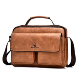 Men's Business Satchel Single Shoulder Bag Cross Body Large Capacity Single Shoulder Leisure Bag Messenger Bag - V.I.P Digital Presence