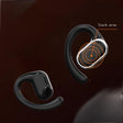 X97 non in ear OWS Bluetooth earphones with over the ear sports transparent compartment for extended battery life and noise redu - V.I.P Digital Presence