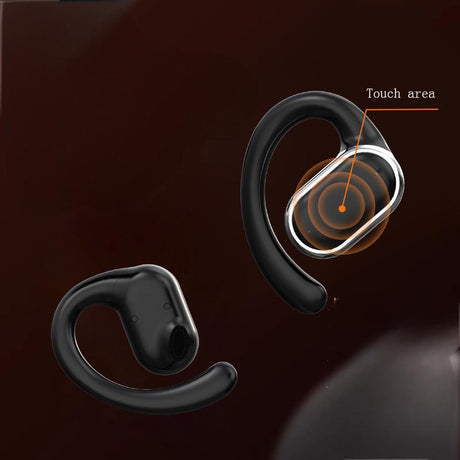 X97 non in ear OWS Bluetooth earphones with over the ear sports transparent compartment for extended battery life and noise redu - V.I.P Digital Presence