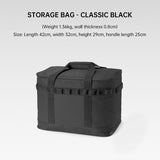 Bolso de mano para exteriores, caja de almacenamiento anticolisión, bolsa impermeable para desechos de camping, bolsa de almacenamiento para vajilla y utensilios de cocina