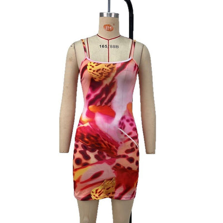 Women's Strapless Printed Sexy Slim Skirt Dress - V.I.P Digital Presence