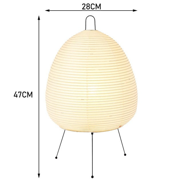 Japanese retro rice paper table lamp style wabi sabi style ins cross-border high-end atmosphere bedside table lamp - V.I.P Digital Presence