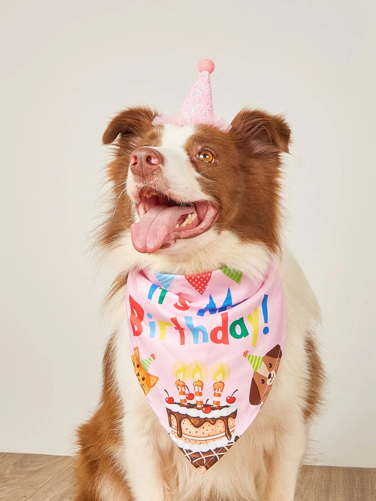 Dog Happy Birthday Decoration Dog Costume Hats Bowknot Bandana Neckerchief Bibs Banners Party Cat Dog Pets Accessories Perros - V.I.P Digital Presence