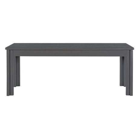 TREXM 3-piece retro cutlery set, rectangular stand table, and 2 wooden stools for 4 people (gray) - V.I.P Digital Presence