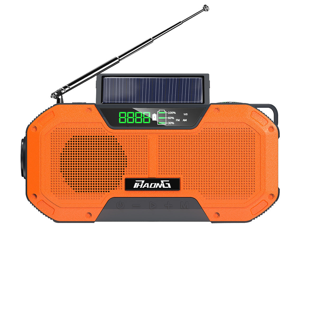 Outdoor Emergency Radio Bluetooth Speaker Solar Hand Flashlight Mobile Charging 5000 Mah Large Capacity - V.I.P Digital Presence