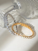 Stainless Steel Inlaid Zircon Bracelet - V.I.P Digital Presence