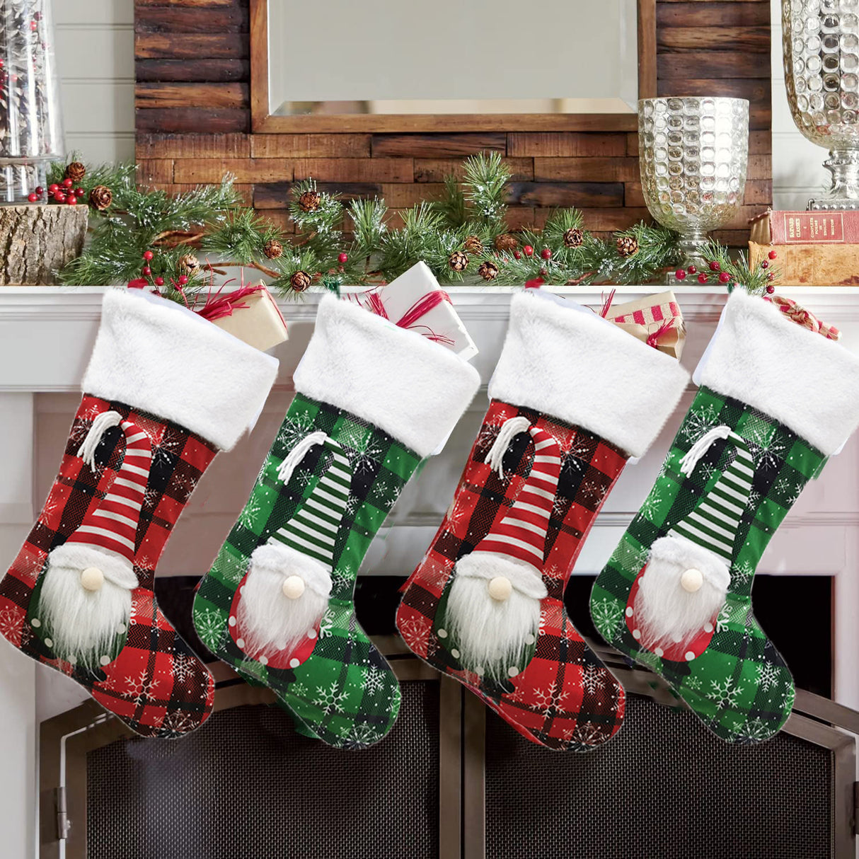 Christmas Decoration Faceless Doll 3D Christmas Socks Christmas Pendant Large Gift Bag - V.I.P Digital Presence