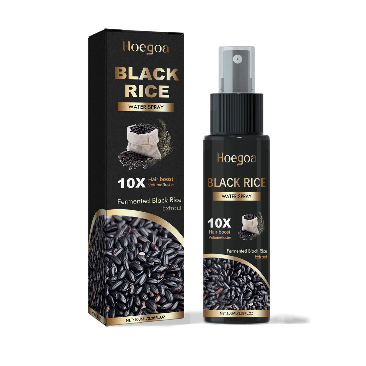 Black Rice Water Spray, Hair Deep Nourishes And Prevents Tough, Solid And Dense Hair Scalp Care Solution - V.I.P Digital Presence