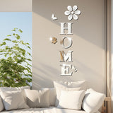 Acrylic mirror wall stickers flowers home decoration letters soft mirror self-adhesive wall stickers - V.I.P Digital Presence