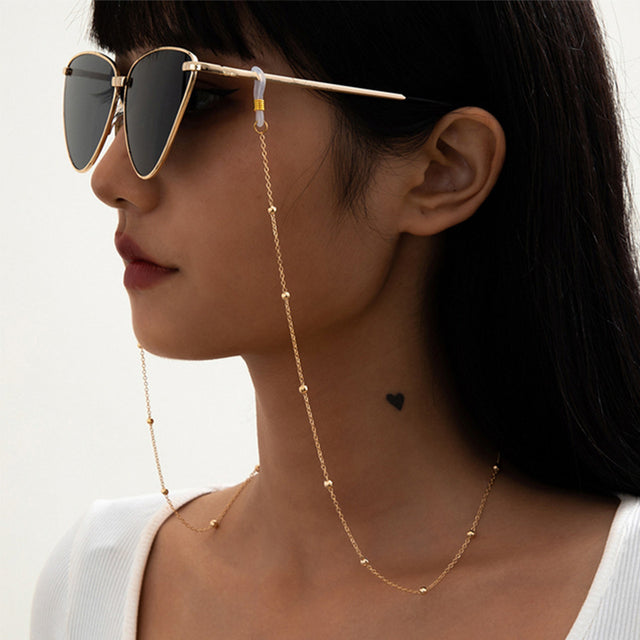Bead metal glasses chain mask chain women's sunglasses chain accessories non-slip dual use - V.I.P Digital Presence