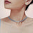 Geometric Colorful Zircon Necklace Titanium Steel PVD Plated Non Fading Jewelry - V.I.P Digital Presence