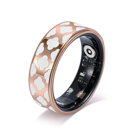 Health Smart Titanium Steel Ring Waterproof Blood Pressure Oxygen Sleep Movement Tracking Multi-Function Ring High-Tech Pair Ring - V.I.P Digital Presence