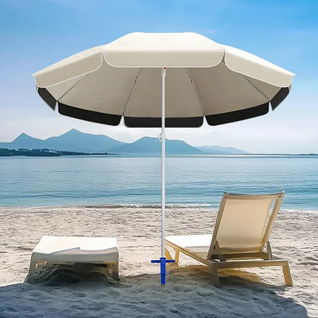 Plastic Adjustable Umbrella Base, Sun, Beach, Terrace, Sand, Ground Fixing Tools (Anchor Bracket, Spiral Tool, Tip Part), 1 Pc - V.I.P Digital Presence