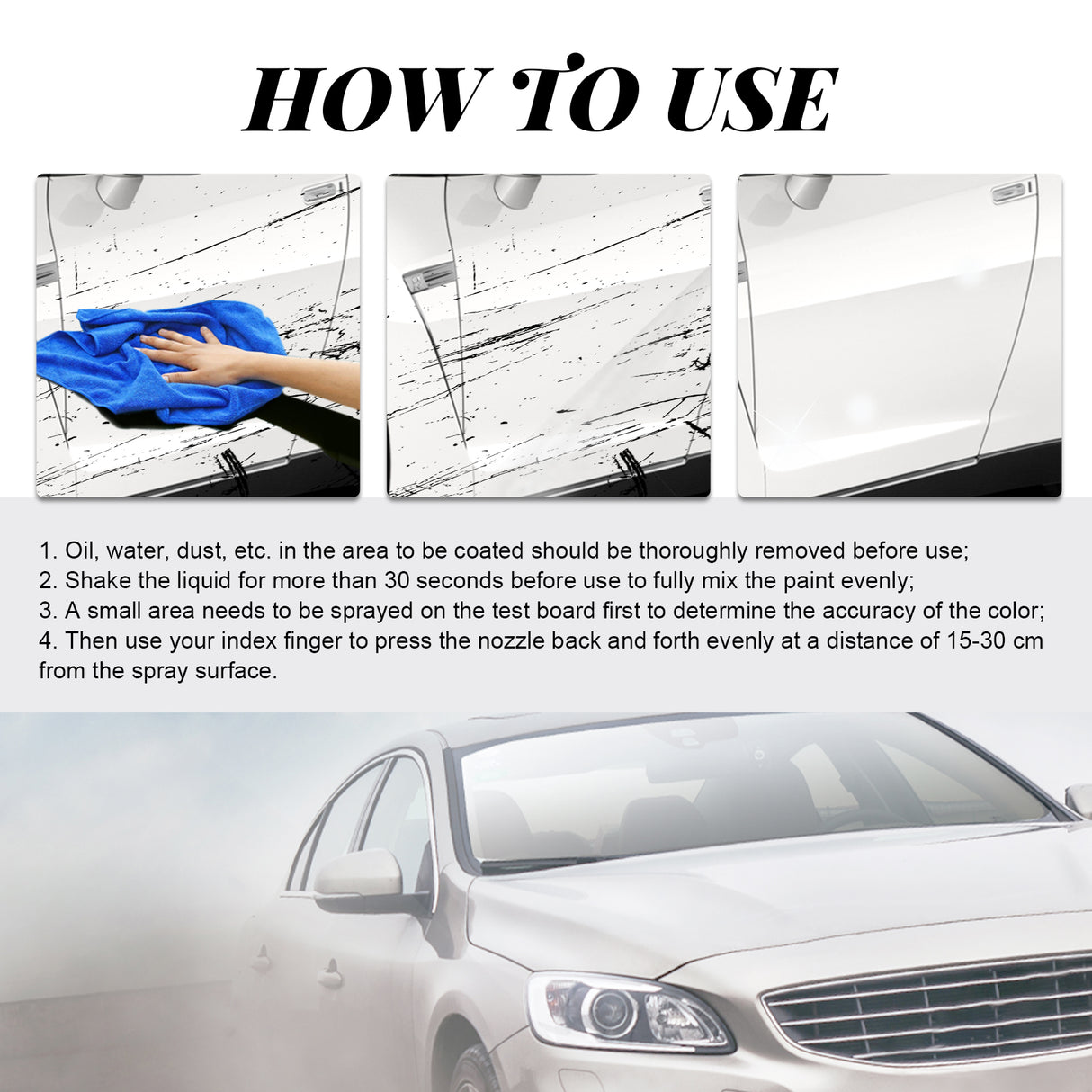 Car Scratch Removal Spray, Body Paint Scratch Repair Care Cleaning And Polishing Spray - V.I.P Digital Presence