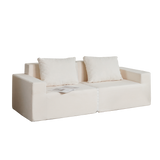 No Installation&Convertible Living room foam sofa chair Loveseat Twin Size with Armrests Removable and Machine Washable Cover - V.I.P Digital Presence