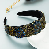 Hair Hoop Fashion Trend Color Rhinestone Head Hoop Luxury Wide Side Heavy Industry Party Hair Accessories Head Hoop - V.I.P Digital Presence