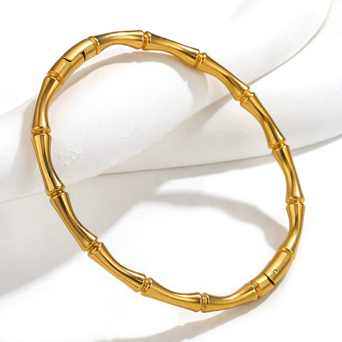 Fashion bamboo titanium steel bracelet female summer niche cold style ins stainless steel retro bamboo jewelry - V.I.P Digital Presence