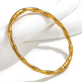 Fashion bamboo titanium steel bracelet female summer niche cold style ins stainless steel retro bamboo jewelry - V.I.P Digital Presence