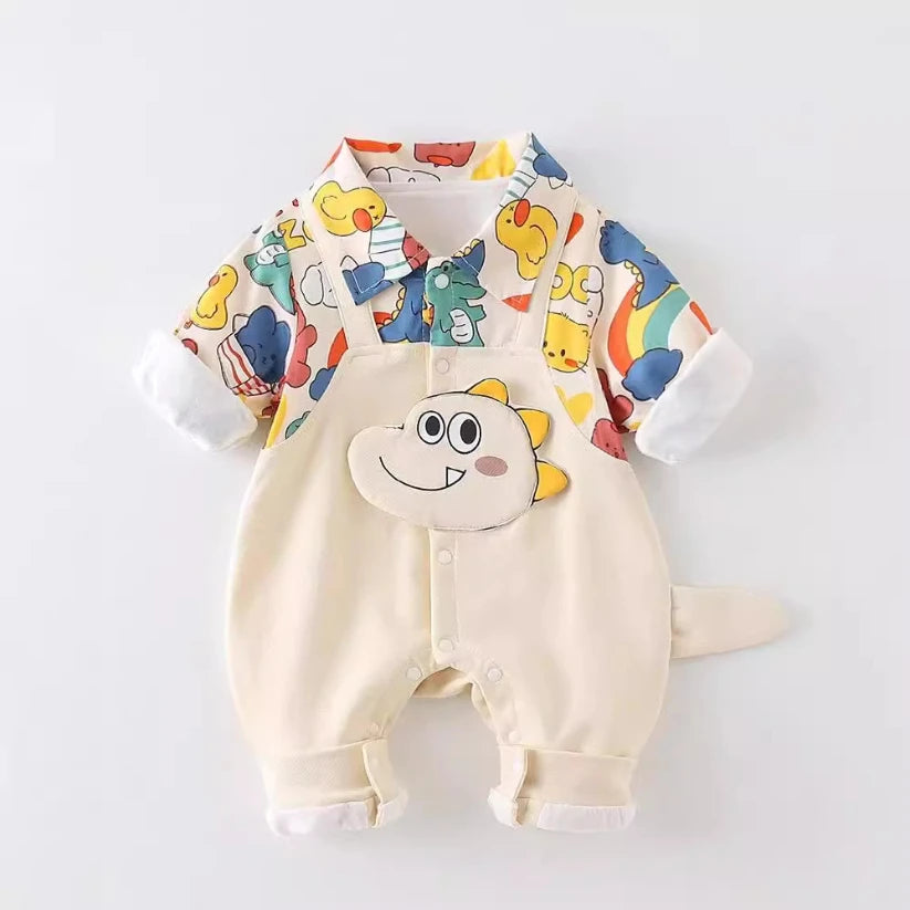 Newborn Jumpsuit  Baby Boys Girls Rompers 0-18 Months Toddler Clothing Infant Long Sleeve Doodle Kids Cotton Onesies - V.I.P Digital Presence