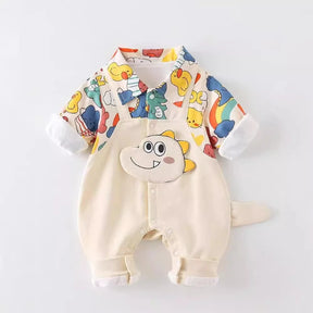 Newborn Jumpsuit  Baby Boys Girls Rompers 0-18 Months Toddler Clothing Infant Long Sleeve Doodle Kids Cotton Onesies - V.I.P Digital Presence