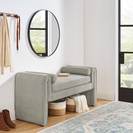 Bedroom storage stool, linen storage stool, large storage space, 50.39 inches - V.I.P Digital Presence
