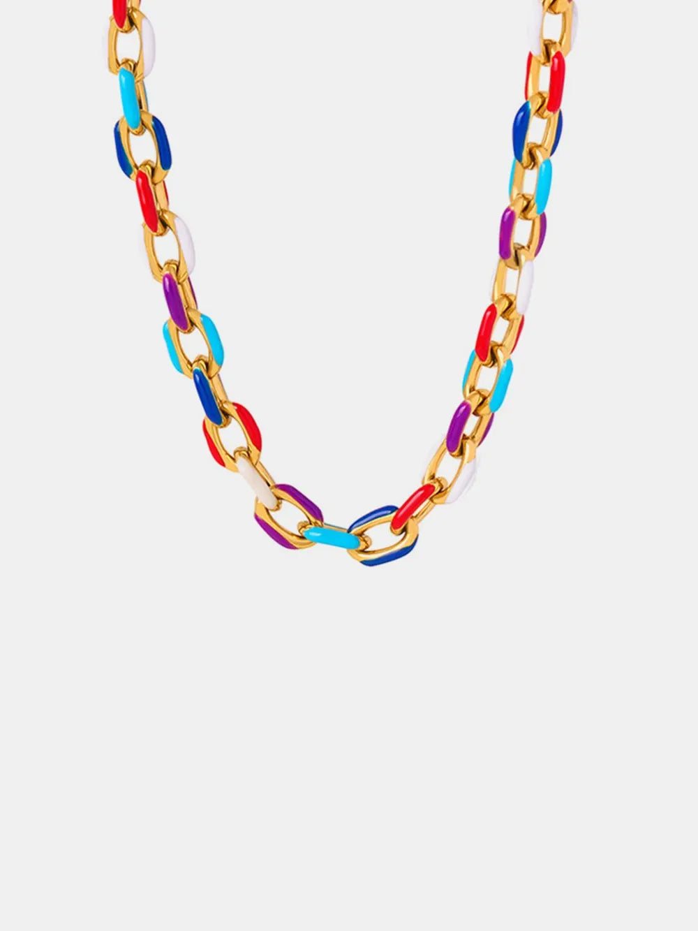 Niche Dripping Oil Titanium Steel Necklace Versatile Personalized Jewelry for Women - V.I.P Digital Presence