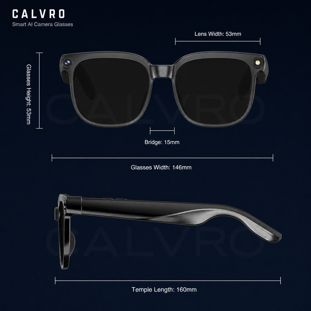 Smart AI Camera Glasses