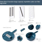 Vegetable Cutter Multifunctional Potato Shredder Household Scraping Radish Grater Slicer with Container Kitchen Gadgets - V.I.P Digital Presence
