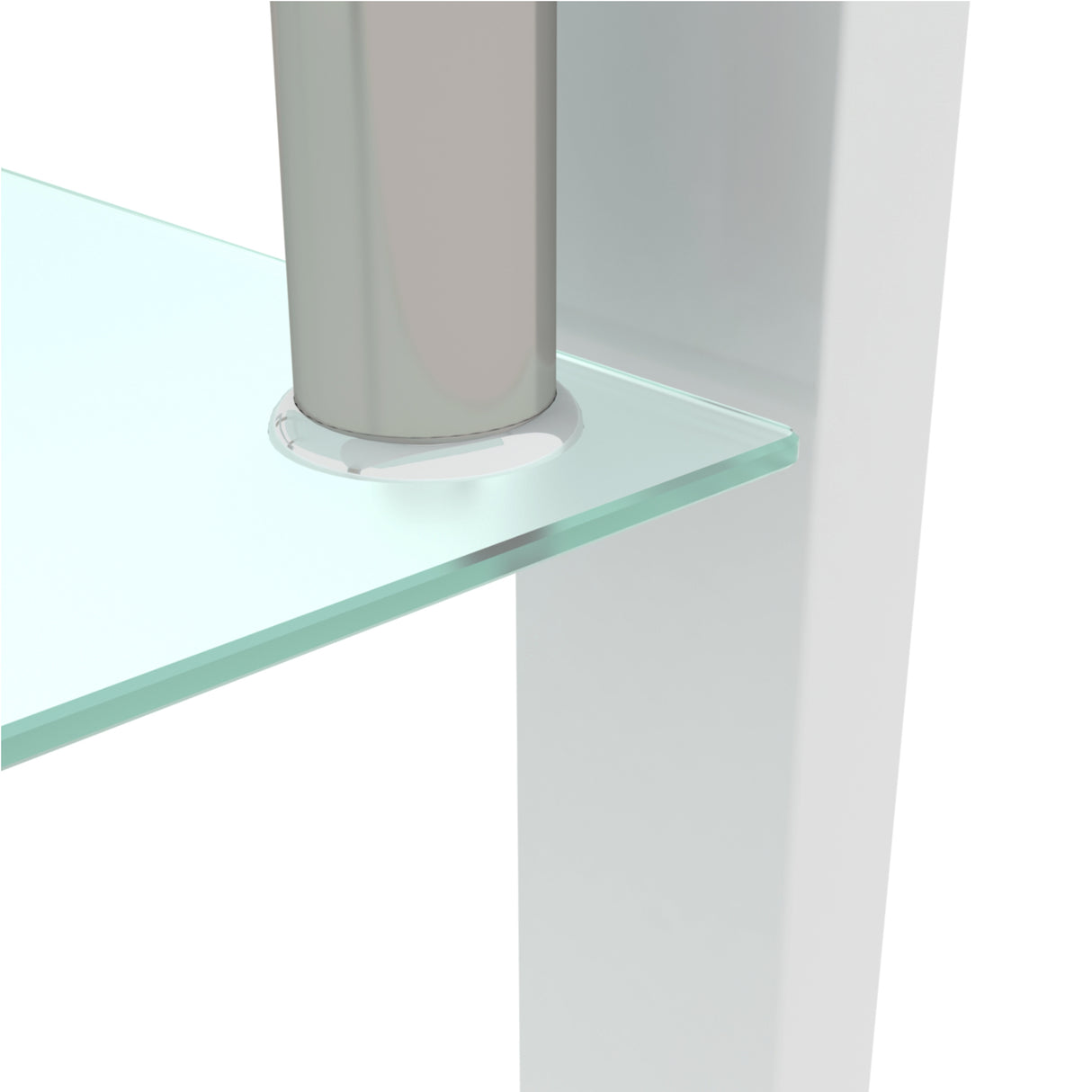 White Coffee Table Clear Coffee Table Modern Side Center Tables for Living Room Living Room Furniture - V.I.P Digital Presence