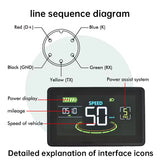 Waterproof color LCD meter H6C for e-bikes, SM/weatherproof connector, smart e-bike screen with USB. - V.I.P Digital Presence