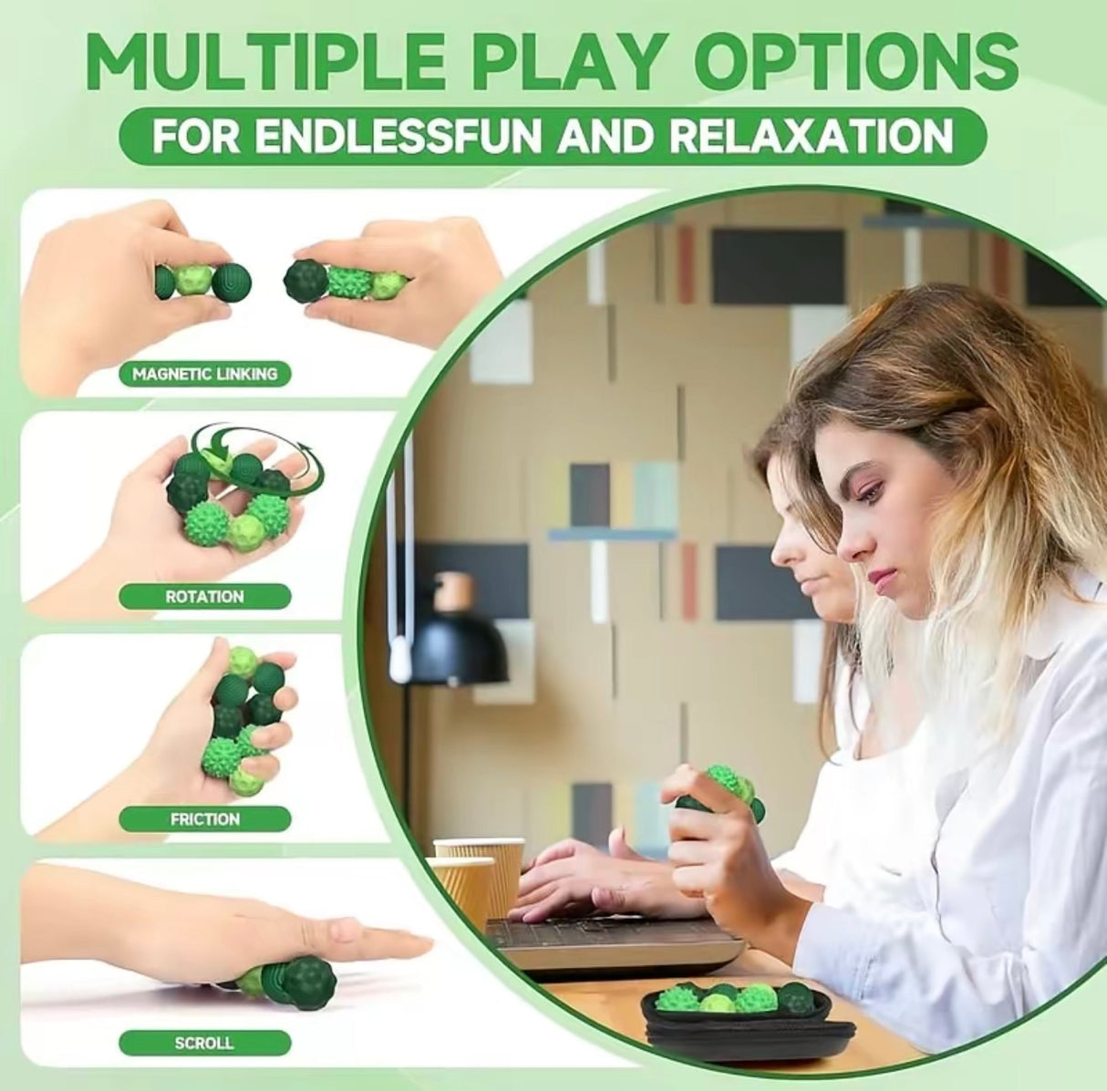 SqueezeBall Fidget Set
