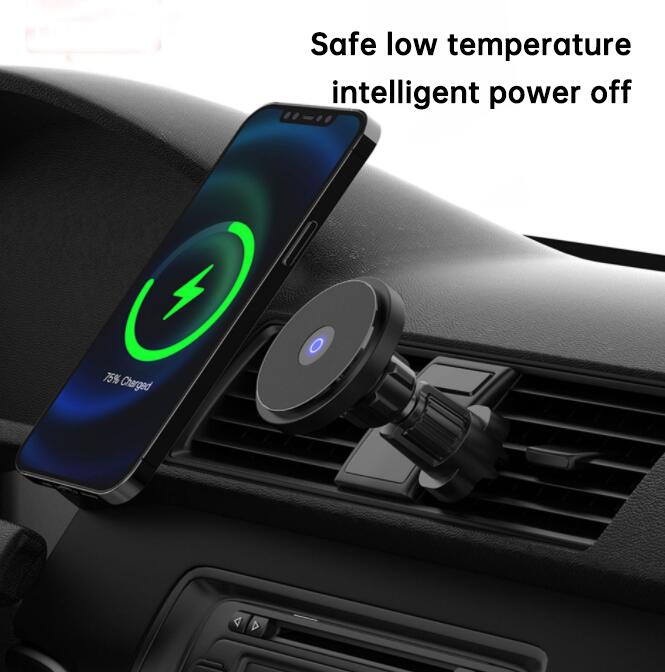 15W Magnetic car wireless charger for Apple iPhone 14 Pro Max - V.I.P Digital Presence