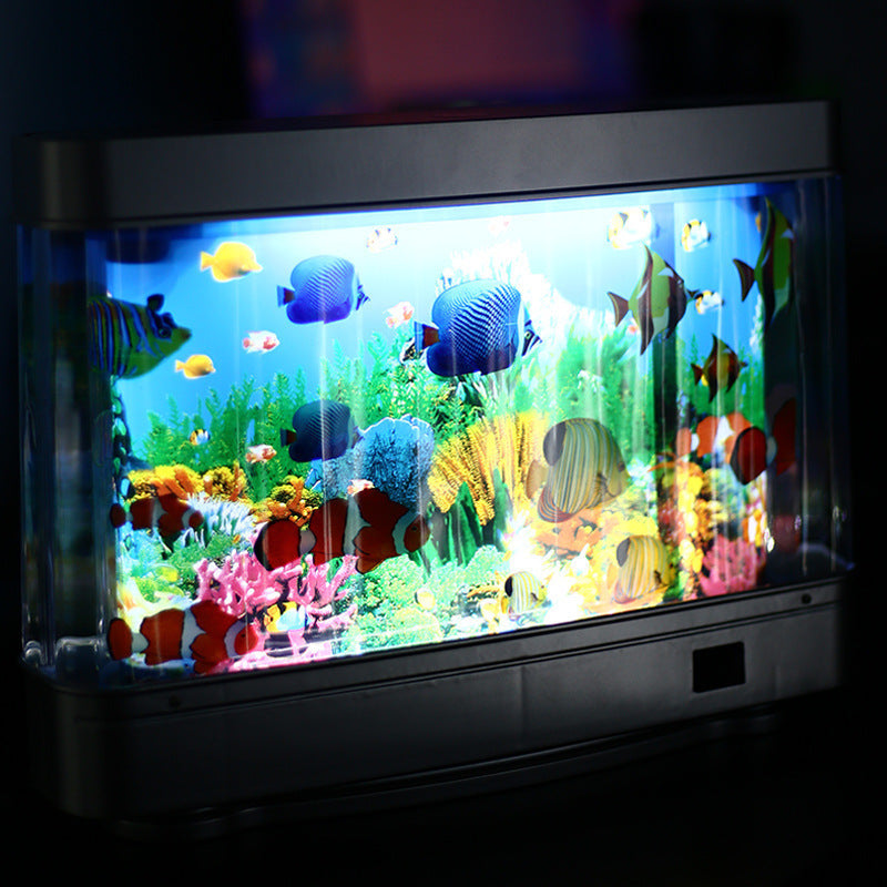 Ornamental fish simulation lamp, aquarium lamp, LED sea view lamp, desktop home night decoration small table lamp, small fish lamp - V.I.P Digital Presence