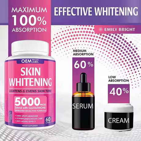 Glutathione Capsules Cross border Brightening Capsules - V.I.P Digital Presence