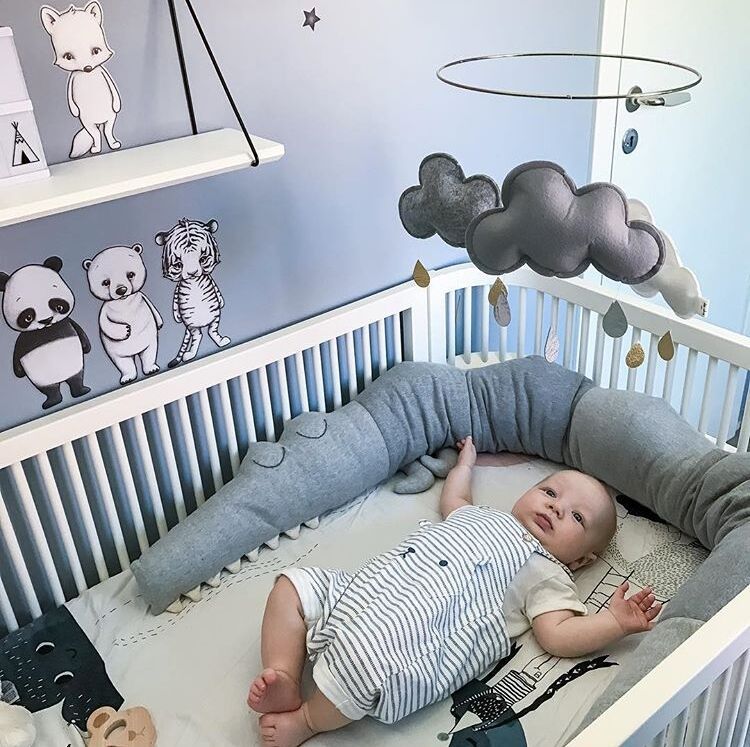 Soft Crocodile Plush Pillow - Bed Rails Crib Bumper Animal Shape Nursery Cradle Decor, Best Gift For Baby Toddler and Children - V.I.P Digital Presence