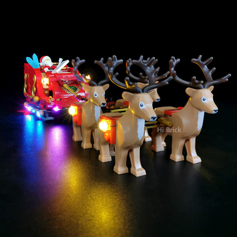 Building block lighting compatible with LEGO 40499 Santa Claus reindeer sled winter LED lights LEGO lights - V.I.P Digital Presence