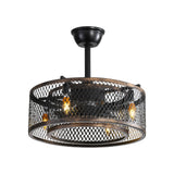 20 inch Caged Ceiling Fan with Lights - V.I.P Digital Presence