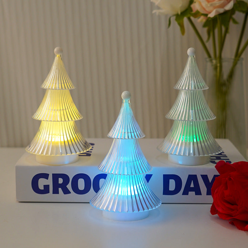 Christmas Decoration Crystal Christmas Tree Candle Light Desktop Ornament Atmosphere Small Night Light Ins Decorative Atmosphere Light - V.I.P Digital Presence