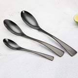 Portugal Titanium Black Stainless Steel Western Cutlery Set for Hotel and Restaurant Knife Fork Spoon Suite Factory Wholesale - V.I.P Digital Presence