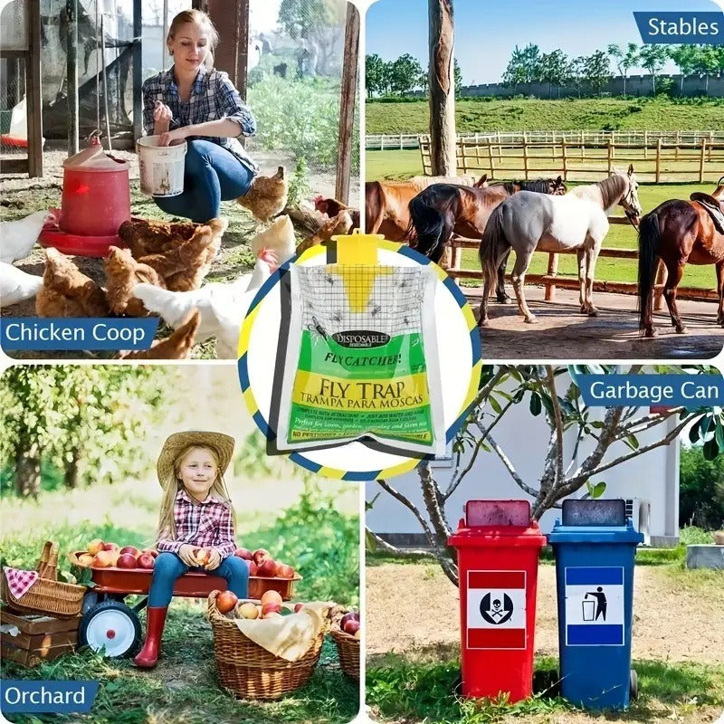 Outdoor  Fly Trap Bag The Ultimate Fly Eradicator Plants Fly Control - V.I.P Digital Presence